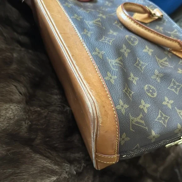 Louis Vuitton Brown Monogram Satchel Bag - Picture 6 of 9
